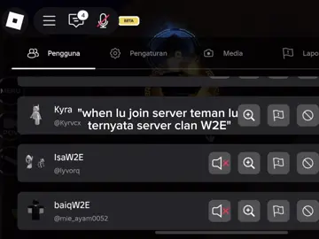 lain kali kasih tau rek klo server pribadi clan lu 😭 #w2eroblox #clan #evade #roblox 