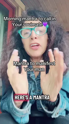 Morning mantra to call in your soulmate! 💥 this mantra changed my dating life for the better forever  Hand on your heart 💜 Repeat after me  Make sure to share this with your single bestie & take the pinkie swear challenge  #datingover50 #mantras #singleover50 #worthyoflove #mrright 