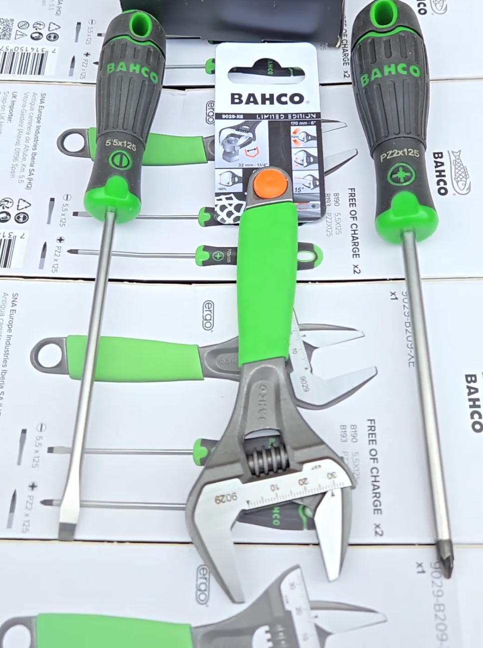 Finally back in stock! 💚 Bahco 6” green adjustable wrench, 32mm wide jaw + 2 screwdrivers. Limited edition green grip. Don’t sleep on this  restock! 📦 #BahcoTools #LimitedEdition #AdjustableWrench #PlumbingTools #ToolTok 
