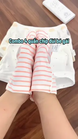 Combo 4 quần chip đùi cho bé gái siêu xinh, chất cotton cao cấp, mềm mịn nhẹ thoáng mát, co giãn thoải mái, thấm hút mồ hôi tốt. Rất thích hợp cho các bé hay chạy nhảy, năng động. 10 điểm không có chê nè mẹ #quanchipbegai #chipbegai #chipduibegai #xuhuong #nguyenhongvan 