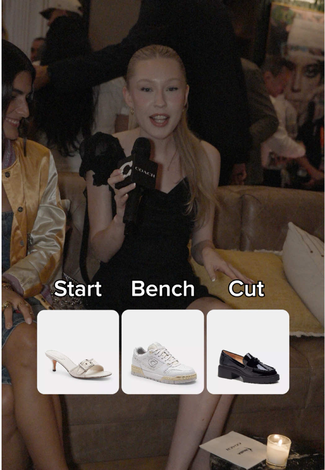 The sole topic of this round of Start, Bench, Cut?  Shoes! 👟👠👞 Which shoes will Coach associates @Cassandra✨ and @Gabby Michelle place on their shoe roster? #CoachNY #CoachxWNBA #CoachPartner #Shoes