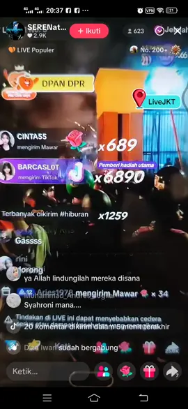 pagar DPR RI jebol #dprrikhianatirakyat #vidio #fypviraltiktok🖤シ゚☆♡ #rakyatindonesia 