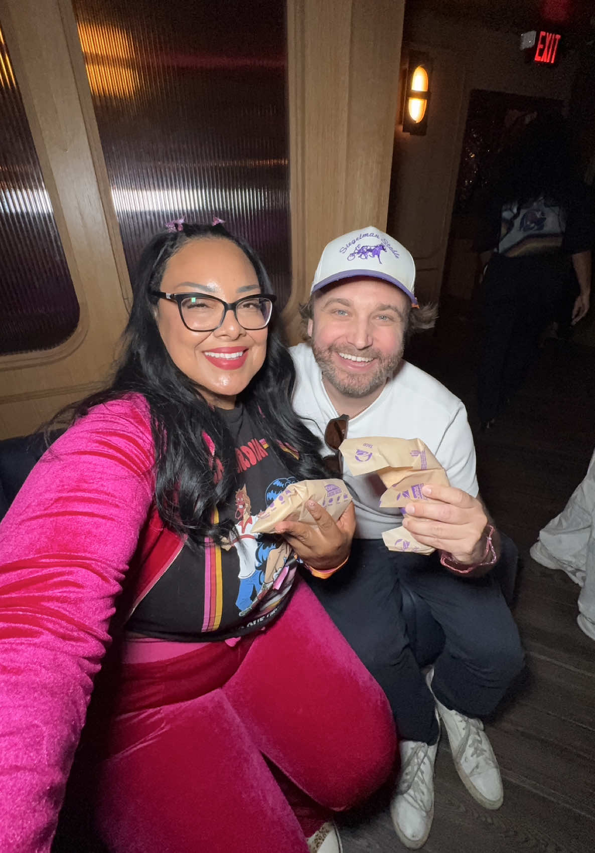 This was a blast!!!! My clubbing years  #tacobell #y2k #joycemarcellus #behindthescenes #party  @tacobell  Thank you @Forking Around 