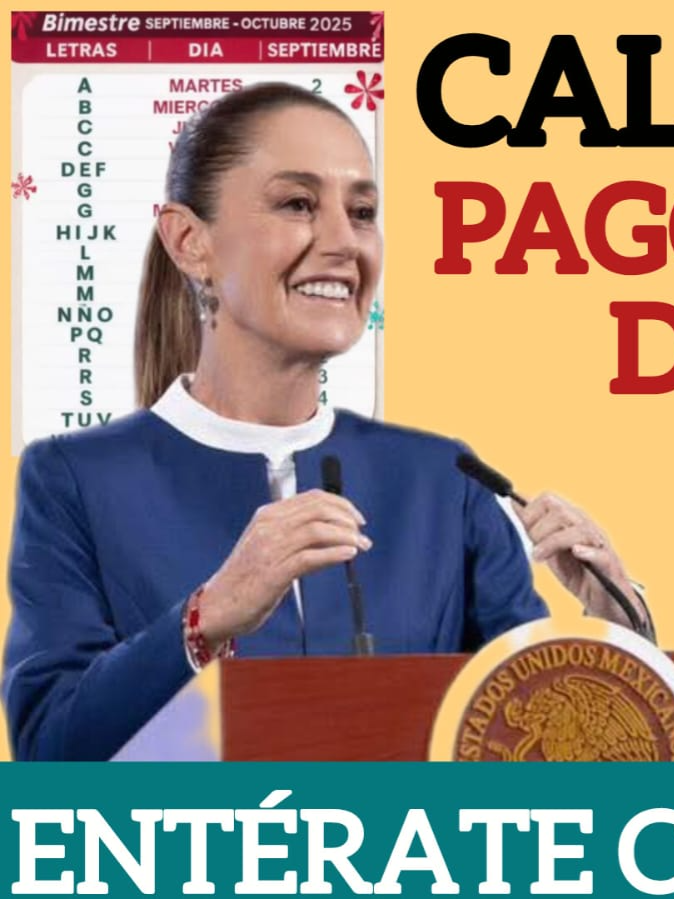 ¡𝐀𝐓𝐄𝐍𝐂𝐈Ó𝐍! 𝐇𝐨𝐫𝐚𝐫𝐢𝐨 𝐝𝐞 𝐩𝐚𝐠𝐨 𝐲 𝐞𝐧𝐭𝐫𝐞𝐠𝐚 𝐝𝐞 𝐭𝐚𝐫𝐣𝐞𝐭𝐚𝐬. https://youtu.be/bpsAwa4B_as @bienestar.adm @claudiasheinbaum @presidenteamlo_ @ariadnamontielreyes  #noticias #viralditiktok #programasdelbienestar #septiembre #tarjetas