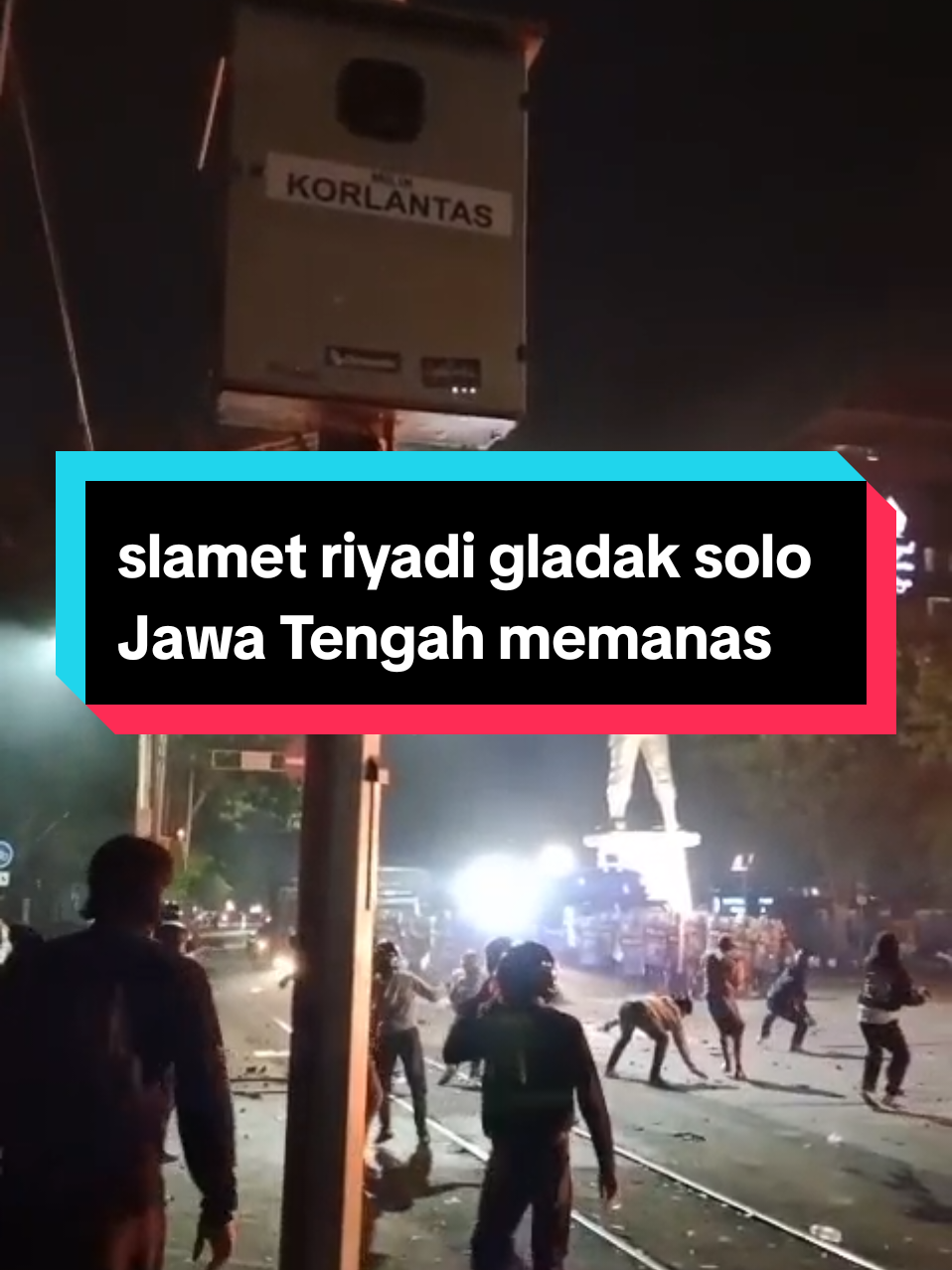 Jl slamet riyadi gladak solo Jawa Tengah memanas unras 29 Agustus 2025 #unras #demo29agustus2025 