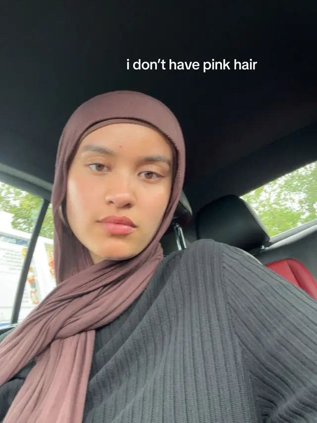 kinda miss it 😫 #trend #hair #hijab #pink 