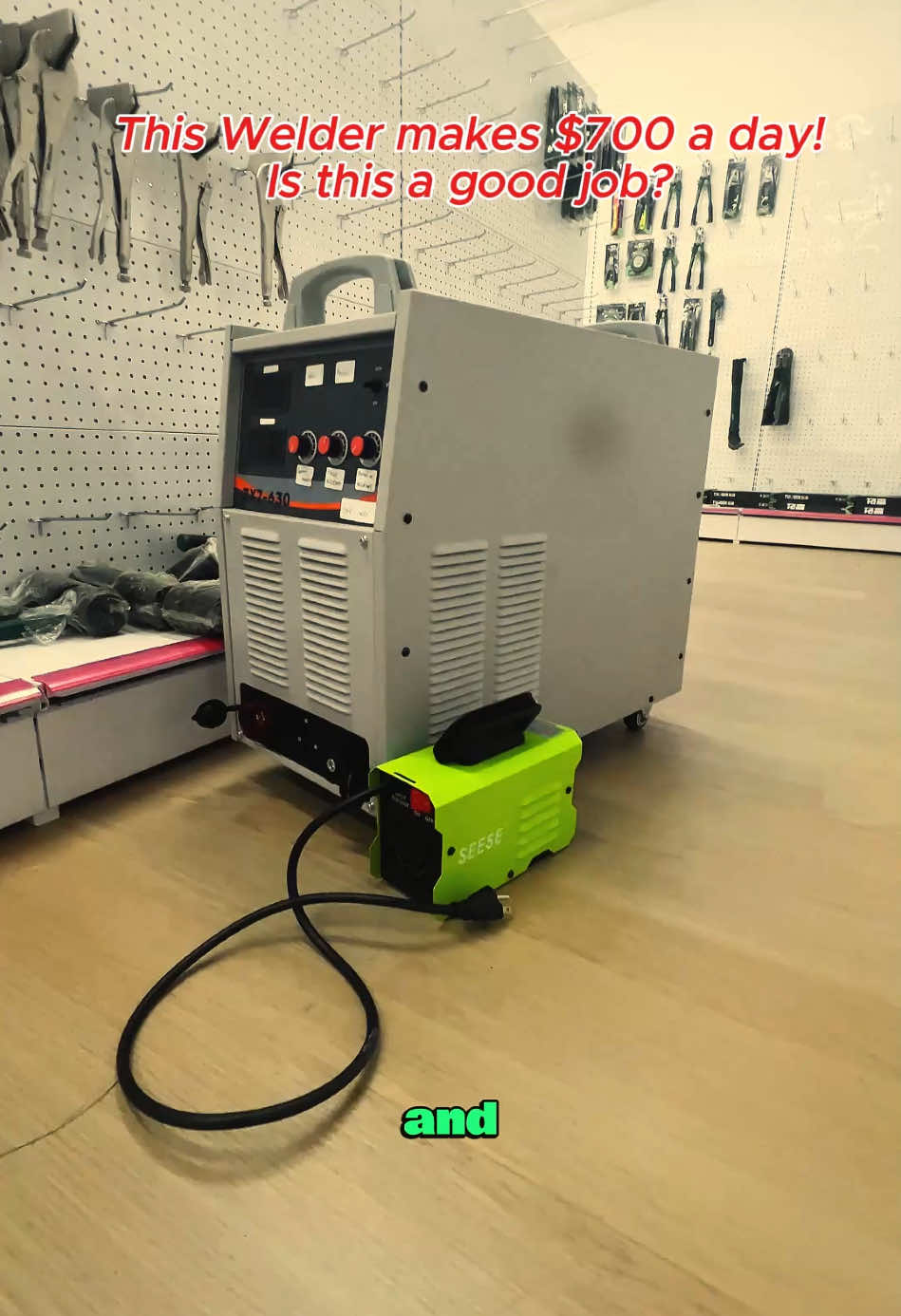 If I can weld with this, so can you. Drop a 🔥 if you think you could handle it too. 👇 Watch me prove it 👇 #challengeyourself #TryThisAtHome #tooltok #weldingtest #tiktokshop #tiktokmademebuyit #tiktokshoplabordaysale 