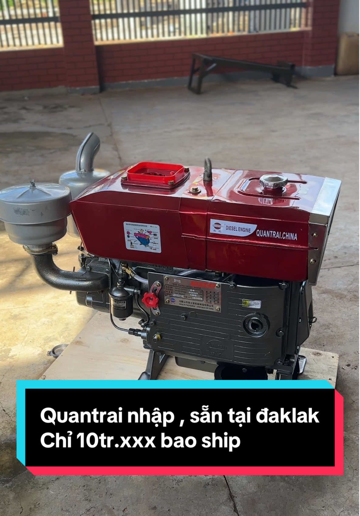Quantrai nhập khẩu , chỉ 10tr.xxx sẵn tại đaklak . A/c cần lh :  o chín ba bốn tám 55 66 một nhé #quantrai #mayno #nongcohainga #maynonhapkhau #phutungnongco 