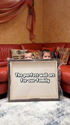 This is how one canvas from @Great BIG Canvas turned our living room into a cozy family space 🧡 #greatbigcanvas #homedecor #interiorideas #wallart #wallartdecor 