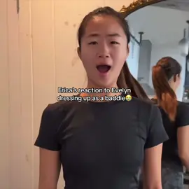 “you look like you were wearing a halloween costume”😶 #ericaha #evelynha #fyp #viral #foryou @Evelyn Ha @Ericaha 