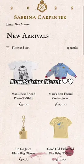New Sabrina Carpenter Man’s Best Friend Merch xx (already bought a couple of things 😄) #sabrinacarpenter #manchild #viralvideos #newmusic #fyp 