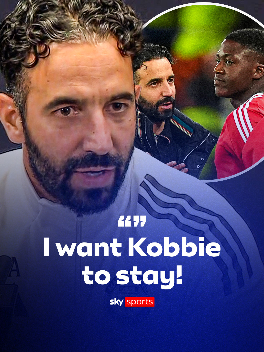 Ruben Amorim discusses Kobbie Mainoo's situation at the club 🔴 #PremierLeague #manchesterunited #kobbiemainoo