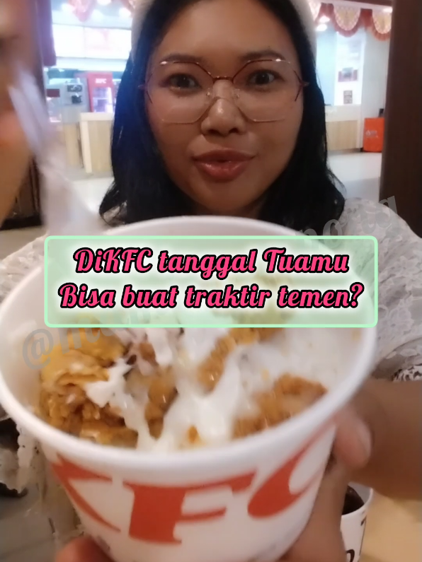 Traktir temen ga bakalan boncos karna pake promo KFC 11ribu udah makan+minum kenyang donk... klik tag lokasi aja and order yg banyak... #JelajahBegah #promomakangajian #promojajantiktok #promomakanliburan #tiktokgomeasurabaya 
