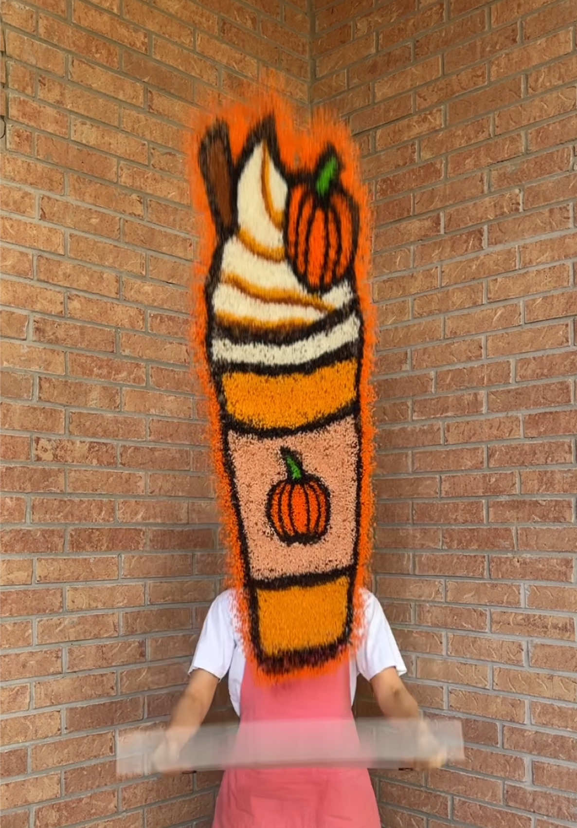 My milkshake brings all the boys to the yard 🎶 #milkshake #pumpkinspice #art 