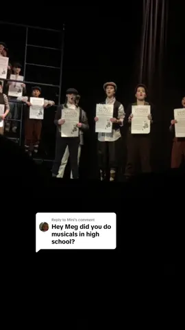 Replying to @Mini I did a couple! This was newsies, I was a brooklyn newsie and a police officer in the second clip. Let me know if you can spot me in the first clip!
