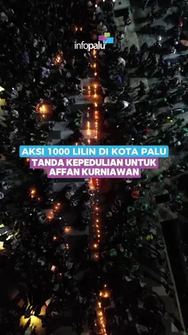 Lapangan Vatulemo dipadati massa aksi dari komunitas ojek online dan berbagai elemen masyarakat Kota Palu dalam aksi solidaritas bertajuk 1000 Lilin untuk Affan Kurniawan, Sabtu (29/8/2025). Kegiatan ini digelar sebagai bentuk doa dan solidaritas atas tragedi demonstrasi 28 Agustus 2025 yang menelan korban jiwa. Peliput : Tim / @infopalu #palu #infopalu #sulawesitengah