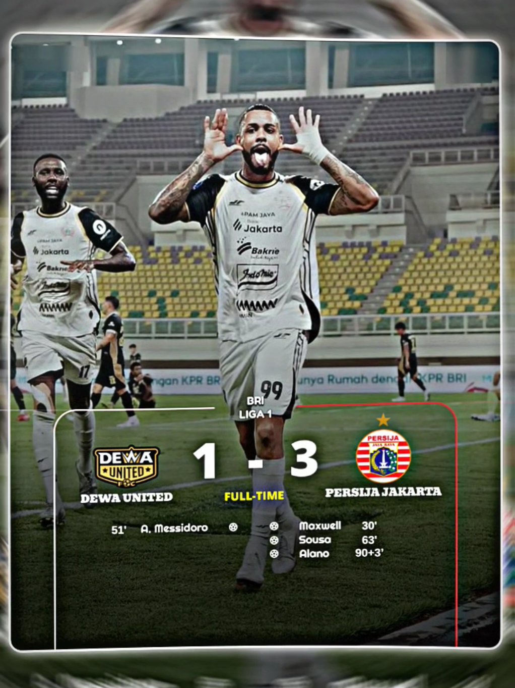 What a match🤯, Persija berhasil kalahkan Dewa United dengan skor telak 1-3🔥 #peraijajakarta #dewaunited #brisuperleague #foryoupage #4you #fyp #pesonatimnas🦅 
