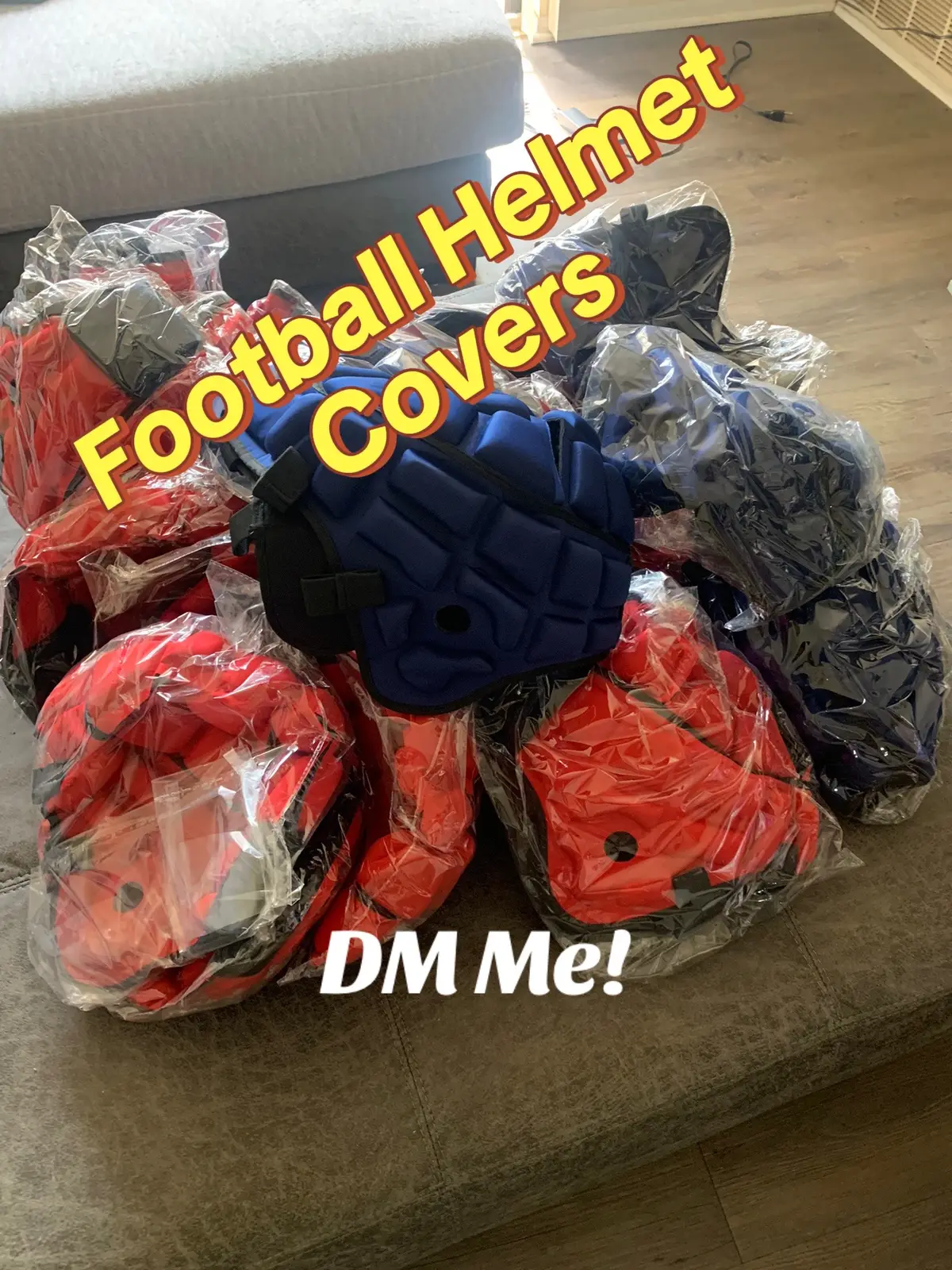 Football Helmet Cover! #youthfootball #footballtiktok 