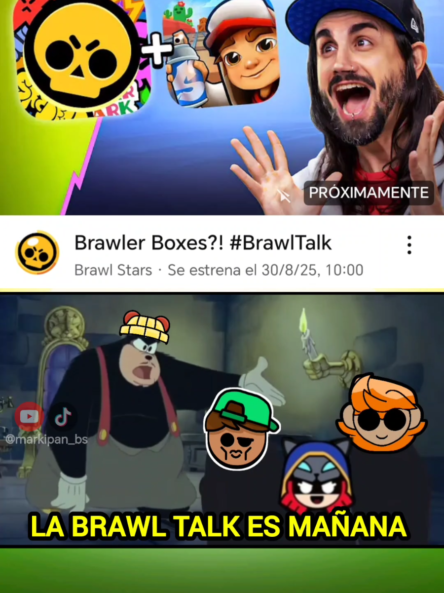 La Brawl Talk es Mañana (La opera es mañana versión brawl stars) Actualizado Agosto xd Participantes: 🌟@dulceenderman🍂🦊  🌟@Jess_bs  🌟@Velillas  #BrawlStars #humor #brawlstarsmemes #brawlstarstiktok #Meme 