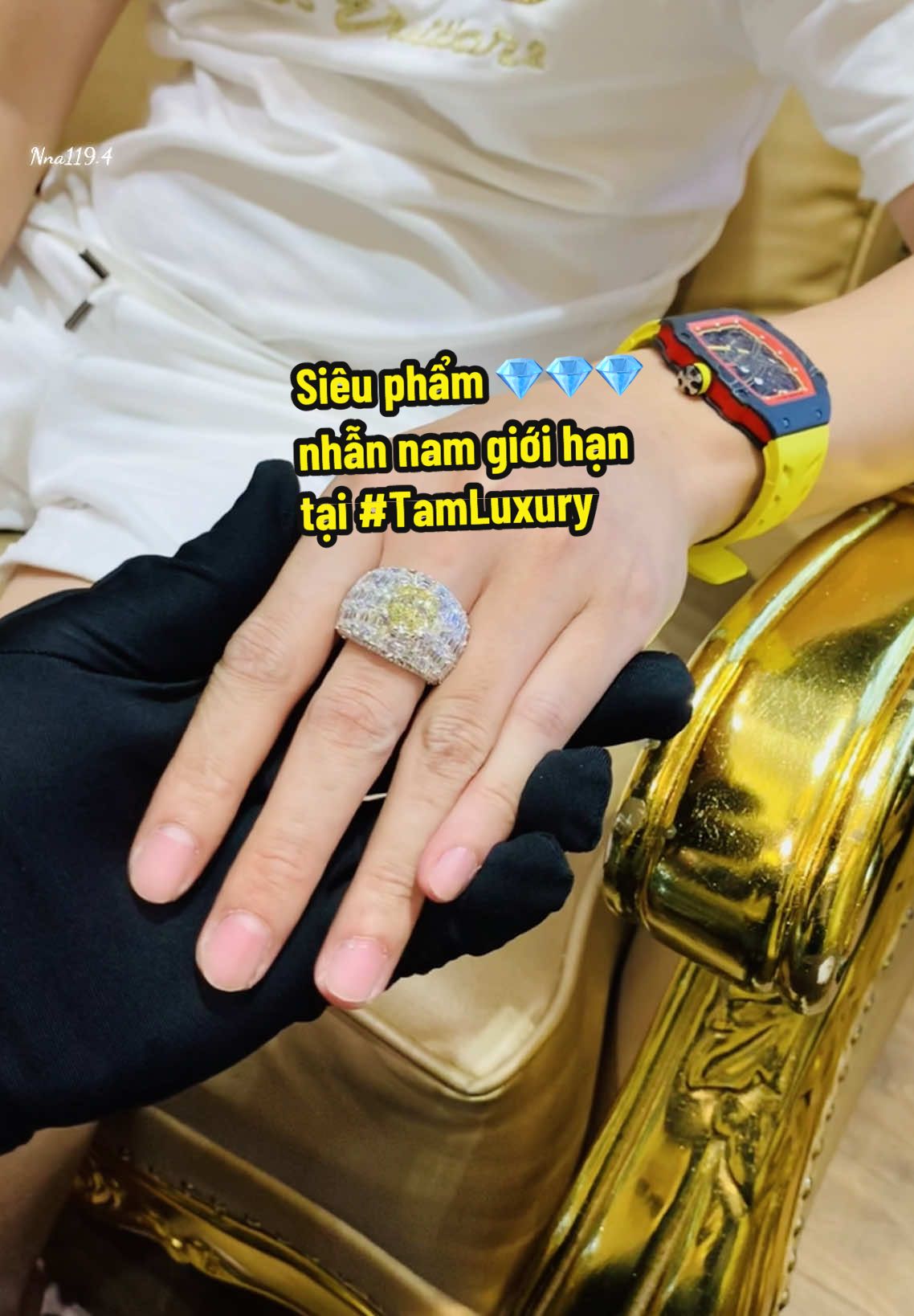 Bàn giao siêu phẩm nhẫn nam giới hạn tại #TamLuxury #tamluxurydiamondjewelry ##nhannam #kimcuong 