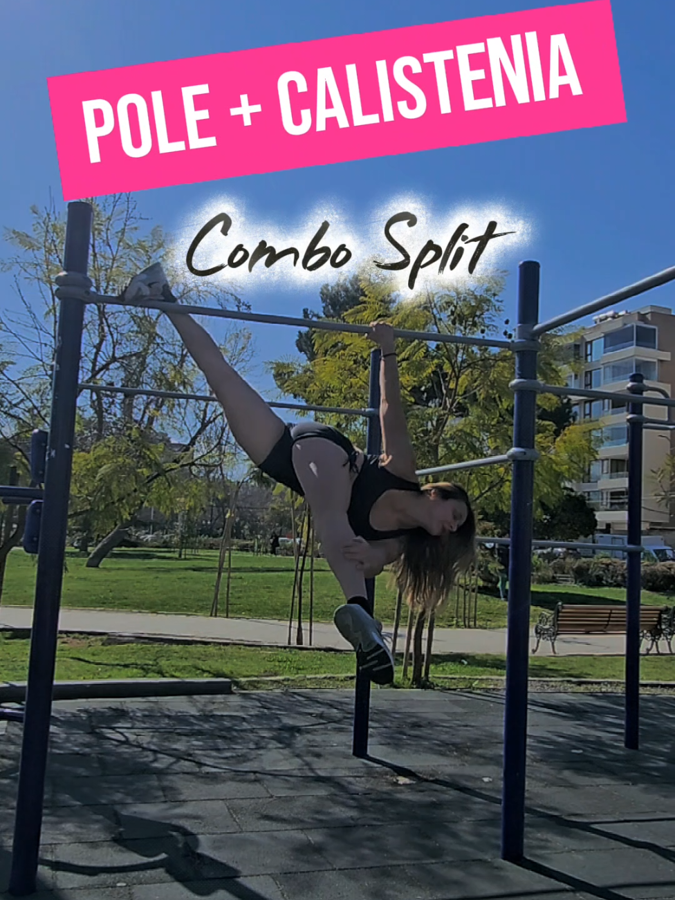 Combinar la Calistenia con el Pole es lo mejor ambas disciplinas tienen mucho en Común, puedes trabajar desde los Splits, mov Dinámicos hasta la isometría. Hoy dejo esta pasada donde practico un poco de Flow. #streetworkout #poleurbano #muscleup #splits #calisthenicsgirls 