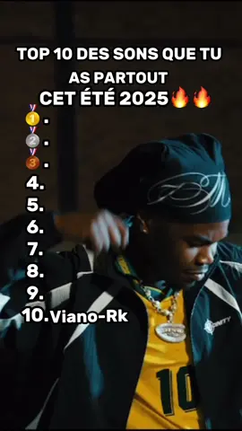 Top 10 des sons que tu as entendu partout cet été 2025 🔥🔥#été #2025 #sons #rapfr #pourtoi 