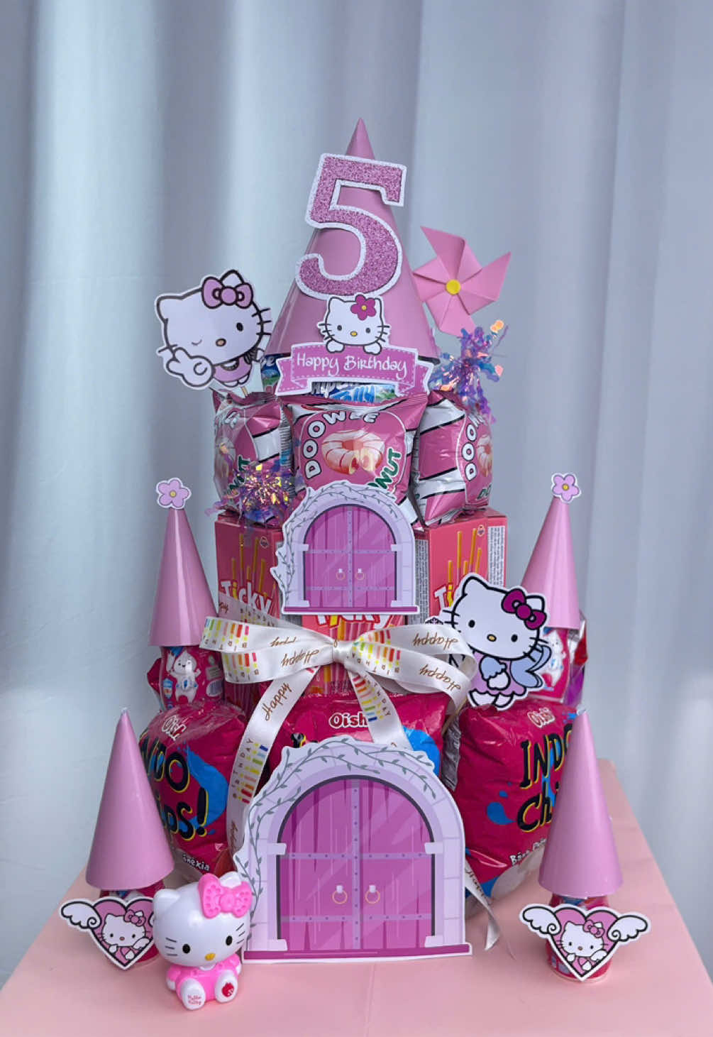 Tháp lâu đài cho công chúa mê Hello Kitty 😍#xuhuong #viralvideo #quatangdanang #quatangsinhnhat #quatangbe 