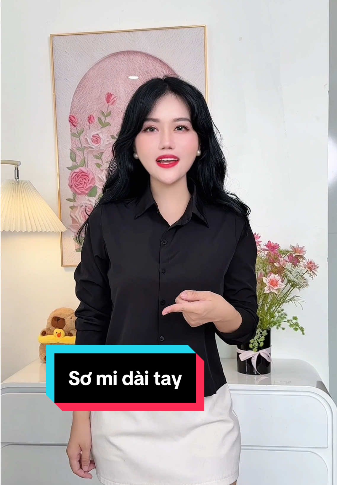 Áo sơ mi nữ croptop form rộng #aosomi #sominu #viral #xuhuongtiktok #trending 