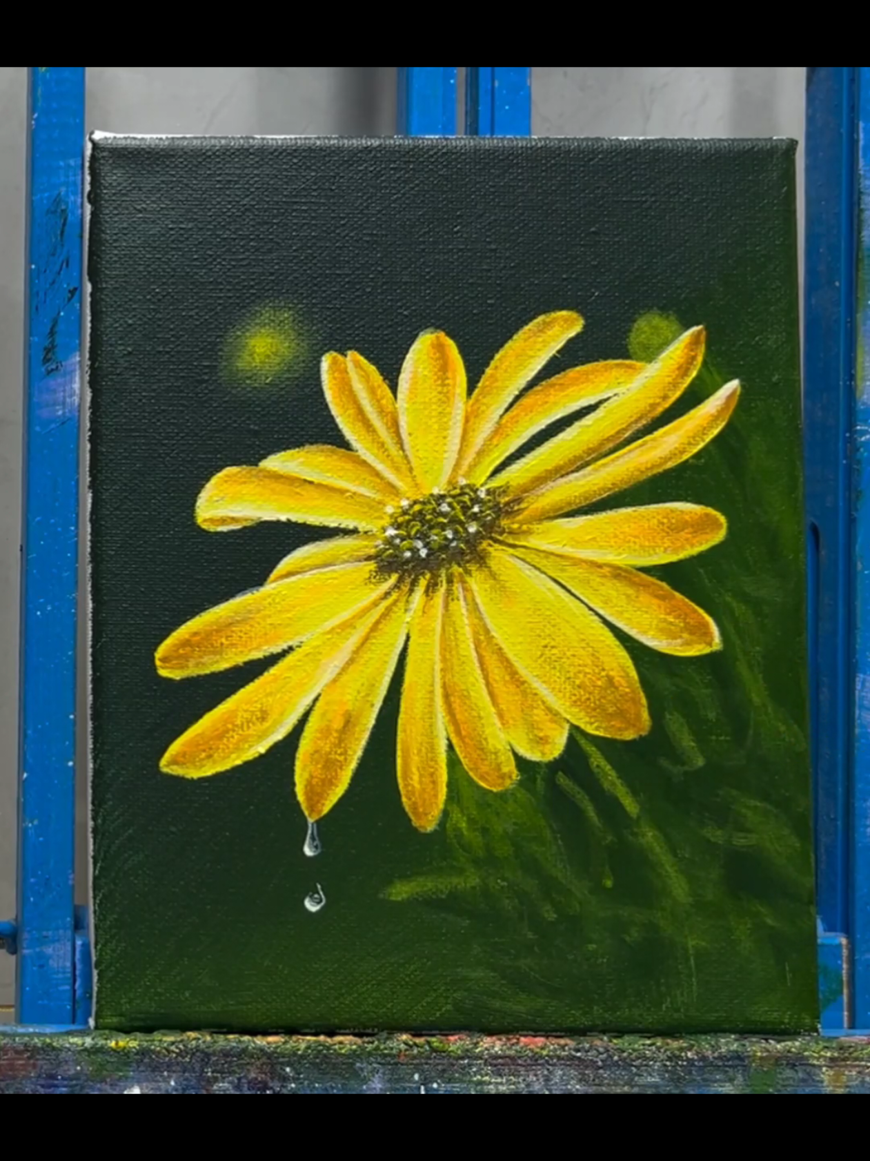 Vẽ hoa đơn giản với màu acrylic ... #painting #acrylic #draw #vẽ #xuhuong 