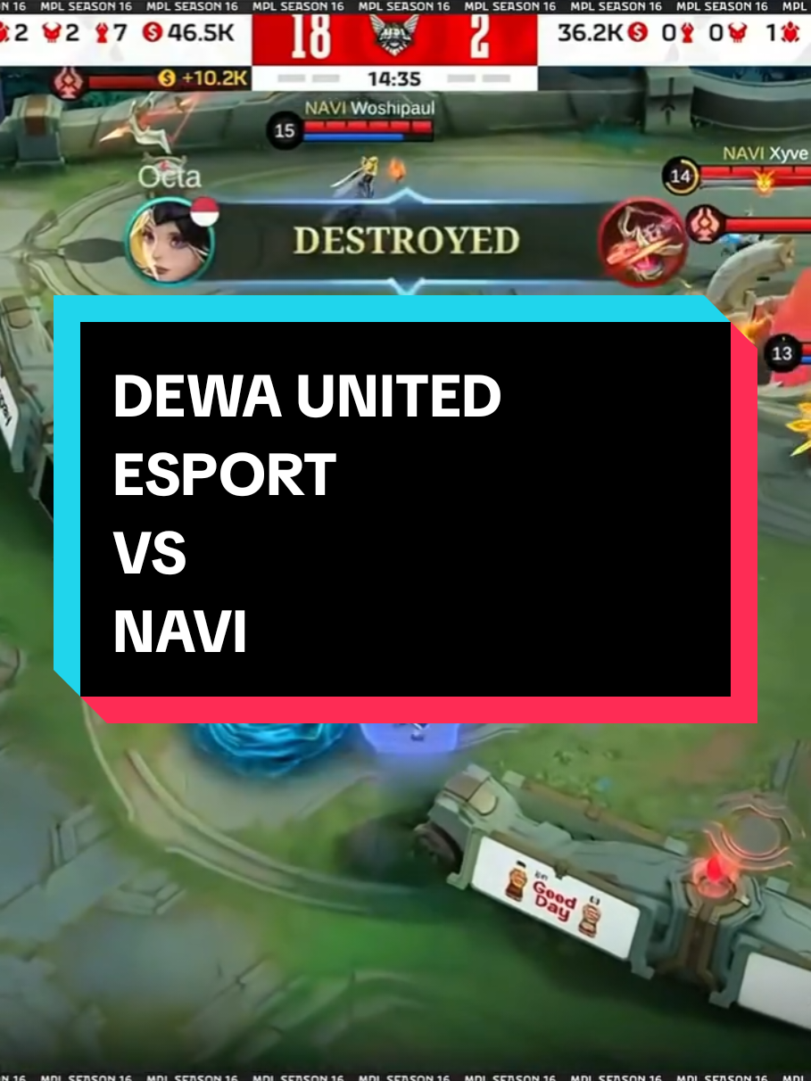 DEWA UNITED vs NAVI, MPL ID S 16 WEEK 2 DAY 1  #mplindonesia #weownthis #mlbb #dewaunitedesport #navi 