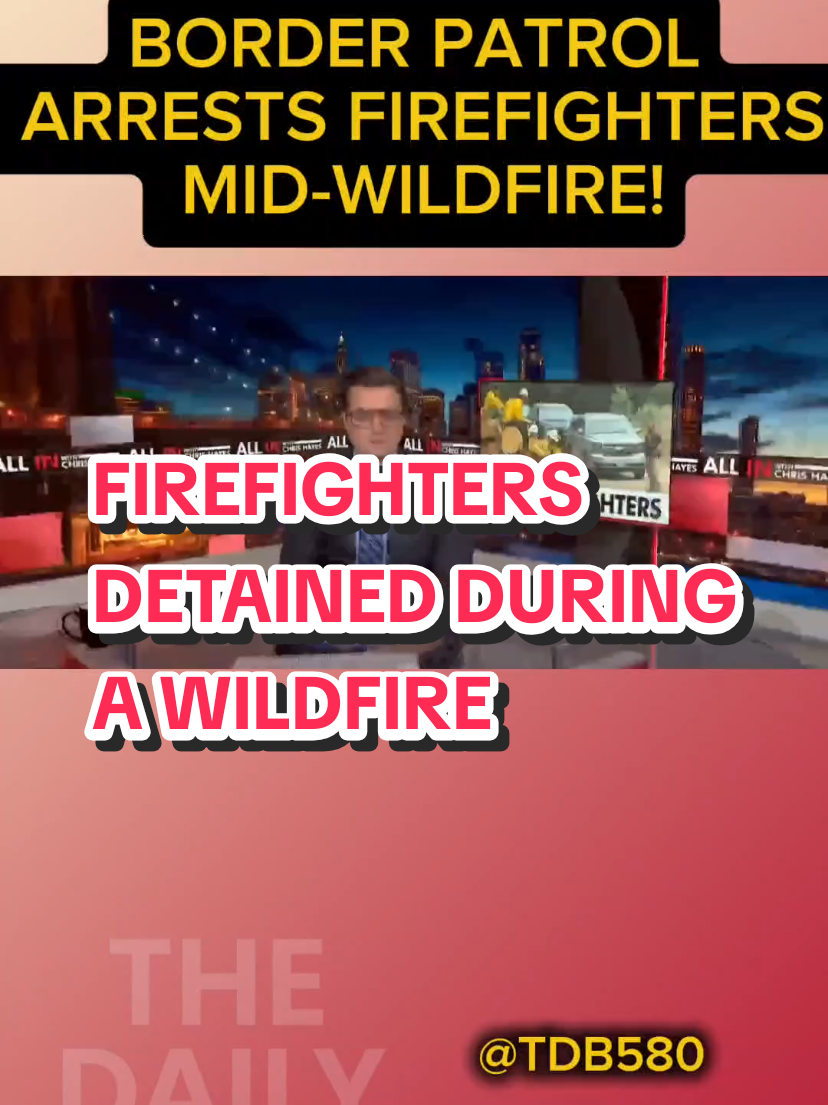 🔥🚨 FIREFIGHTERS DETAINED DURING A WILDFIRE?! 👀🔥 This unbelievable moment really happened—federal agents showed up to a firefighting crew while they were battling a massive wildfire and detained people on the spot. Imagine risking your life to fight flames, only to get pulled away as the blaze rages on. 🌲🔥 This isn’t just about enforcement—it’s about safety, community, and what happens when frontline workers are taken out in the middle of a disaster. 👉 Young people everywhere are sharing clips, debating in comments, and asking the big question: what happens if workers—who play a HUGE role in wildfire crews, food, construction, and everyday life—are removed during moments like this? ⚡ The wildfire was still only 13% contained when this happened, and experts warn that these actions could make already short-staffed crews even weaker. That means longer fires, more destruction, and more danger for communities. No matter where you stand, the conversation is clear—does this protect us, or put us at greater risk? 💬 COMMENT your take: Should agents be allowed to detain firefighters DURING an active wildfire, or is that crossing the line? ✅ FOLLOW for raw news updates that cut through the noise. LIKE this if you think people need to see the truth behind the headlines. SHARE this to keep the conversation alive. 📲 Stay plugged in—this is the kind of story you NEED to know about. Stay informed, stay aware, and don’t let the narrative pass you by. #Wildfire #BreakingNews #GenZ #Millennials #BorderPatrol      