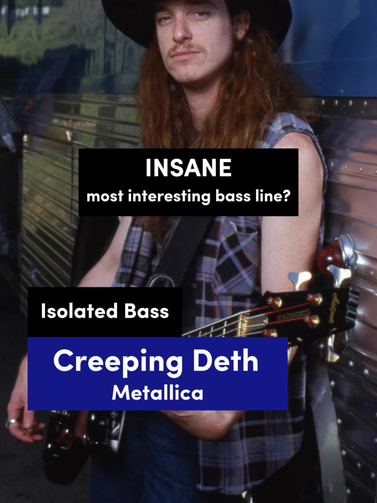 Cliff Burton - Creeping Death Isolated Bass #metallica #cliffburton #bass #isolated