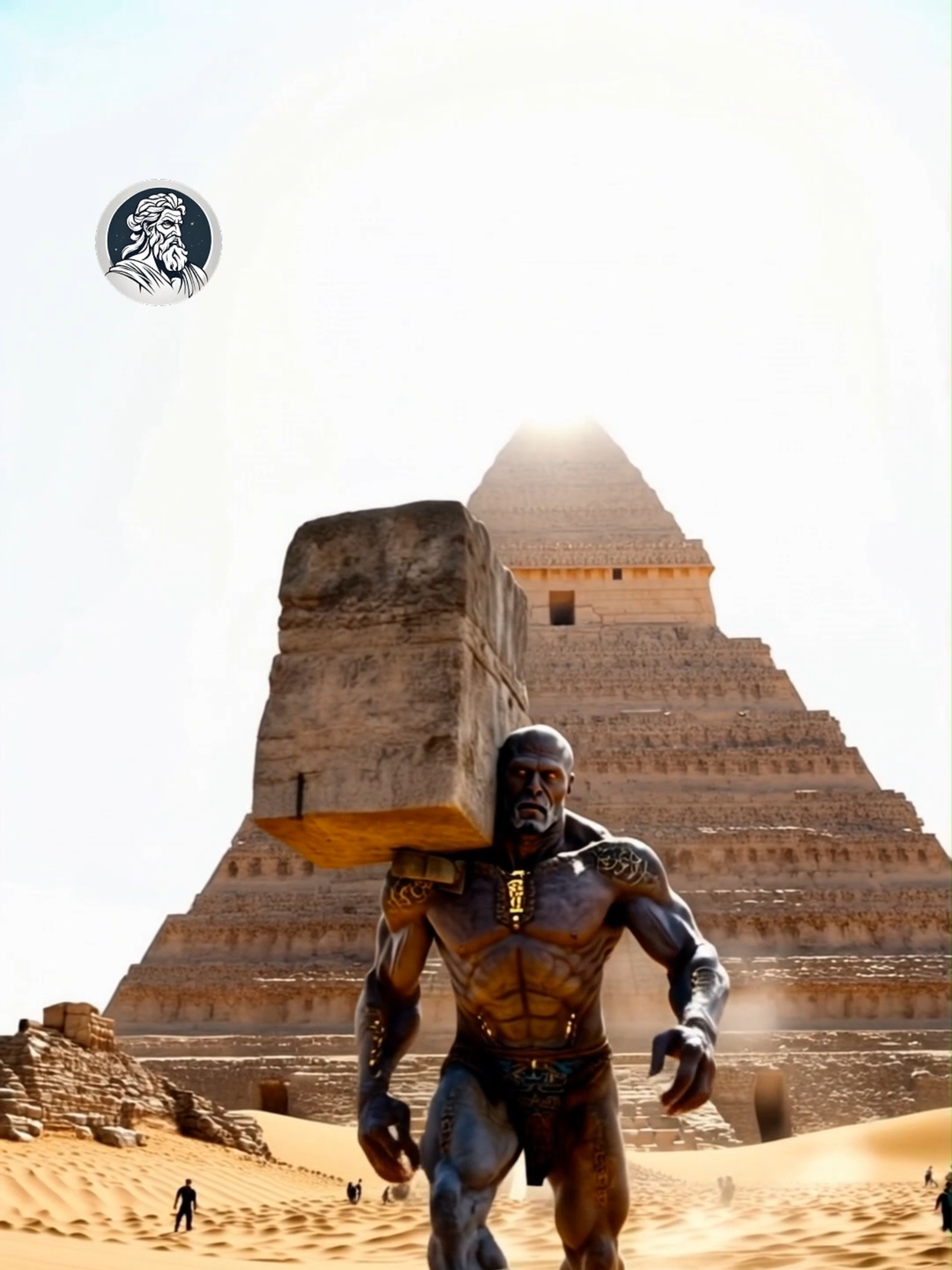 HOW THE PYRAMIDS WERE MADE #cadamitologia #ai #giants #desert #egypt #pyramids #alien #fyp