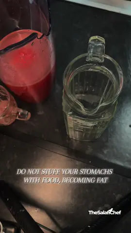 I know that this is a cooking page, but that does not negate the fact or give reason to excessively eat and stuff our faces.  Eating excessively is not the way of the Muslims and is a not factor in causing sickness in one heart spiritually and physically.  May Allah aid us! #Islam #fyp #cooking #muslim #salafi #quran #طعام 