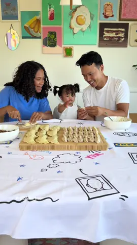 What’s it like to have parents from different cultures? #IKEApartner. My family is Chinese and Vietnamese, and my wife’s family is Puerto Rican and Black. We know it’s important for our daughter to celebrate her diverse backgrounds, and there’s no better way to do it than with food. That’s why we’re proud to partner with IKEA to pass down recipes that represent our different cultures. Before getting started, we used the table cloth as a creative blank canvas where the three of us could doodle and make something we’ll keep and remember. Today, I’m making dumplings and my wife is making empanadas. Although our foods may taste different, how we make them is actually pretty similar. Which, in a beautiful way, is pretty symbolic, right? So, who's hungry? In our home, everyone is invited. @IKEA USA #EveryoneIsInvited #firsttimeparents #girldad 