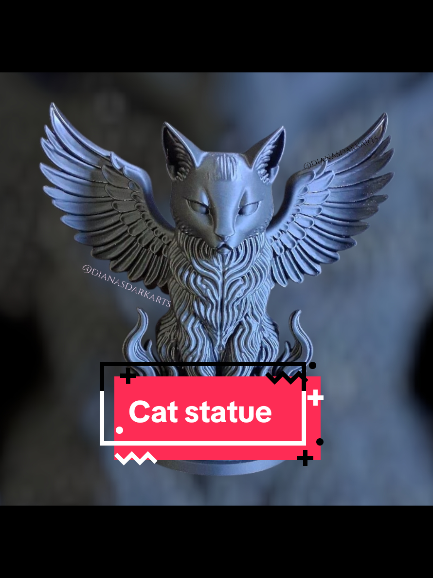 This is one of the coolest designs I have found. I need to order more filaments to make all the incredible designs Designs @Akshan_Designs  Filament @Anycubic Official  P1P @BAMBULAB Official  #DianasDarkArts #patreon #catsoftiktok #3d #3dprinting 