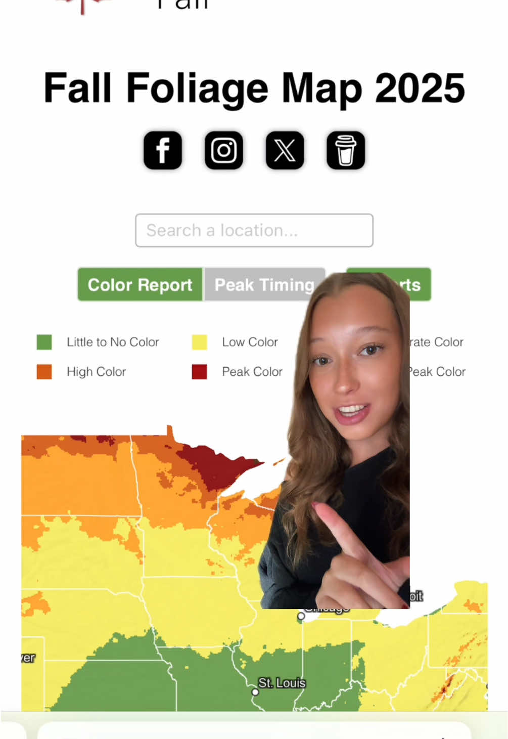 If you’re planning a fall trip, you need to see this 👀  This foliage map shows you the best time to catch peak colors around the US, so you can plan your getaway at the perfect time 🍁✈️  Don’t forget, use code FallAdventure for $200 off all trips through 9/2!