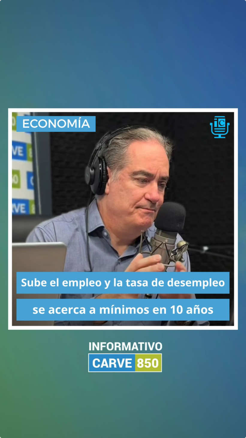 Sube el empleo y la tasa de desempleo se acerca a mínimos en 10 años Escuchá la columna de economía de Nicolás Lussich en el #InformativoCarve 🔗Todos los contenidos en radiocarve.uy #empleo #desempleo #uruguay 