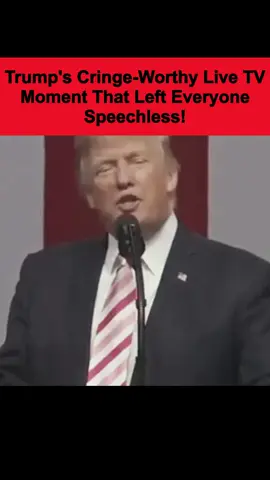 Trump's Cringe-Worthy Live TV Moment That Left Everyone Speechless!#trump #breakingnews #news 