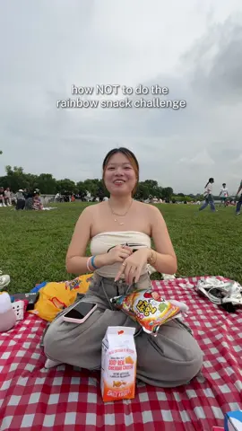 rainbow snack challenge except we dont have red and purple..@zl @shanchew @kimqi 