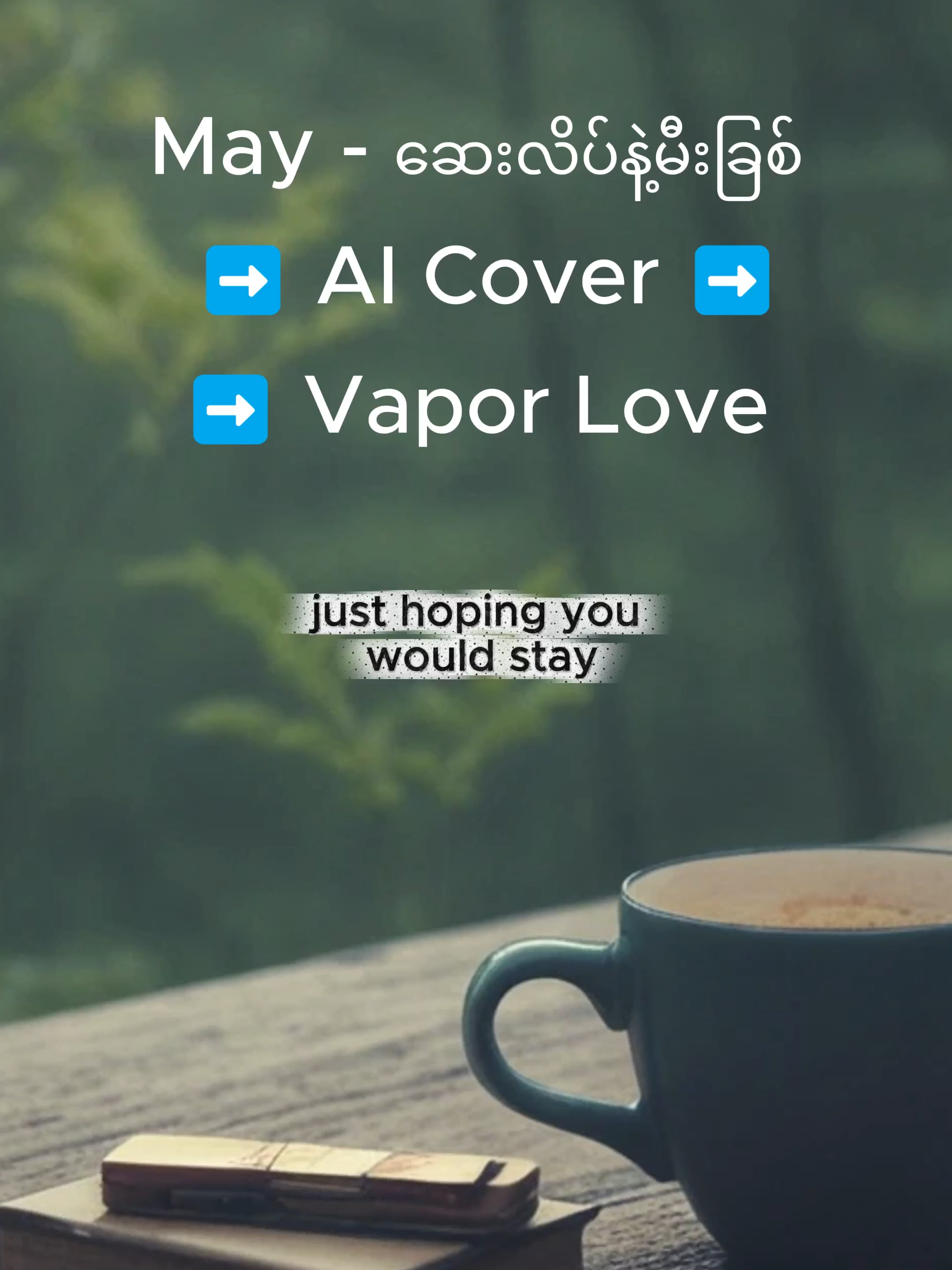 May - ဆေးလိပ်နဲ့မီးခြစ် ➡️ AI Cover ➡️➡️➡️ Vapor Love #ဆေးလိပ်နဲ့မီးခြစ်  #mayဆေးလိပ်နဲ့မီးခြစ်cover  #aicovermyanmar  #fyp  #vaporlove