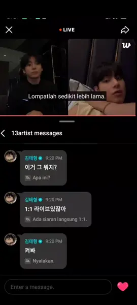 Duo kim nimbrung comment di live jk, dan v ikutan join  #jungkook #taehyung #seokjin#bangtansonyeondan방탄소년단 #fyp 
