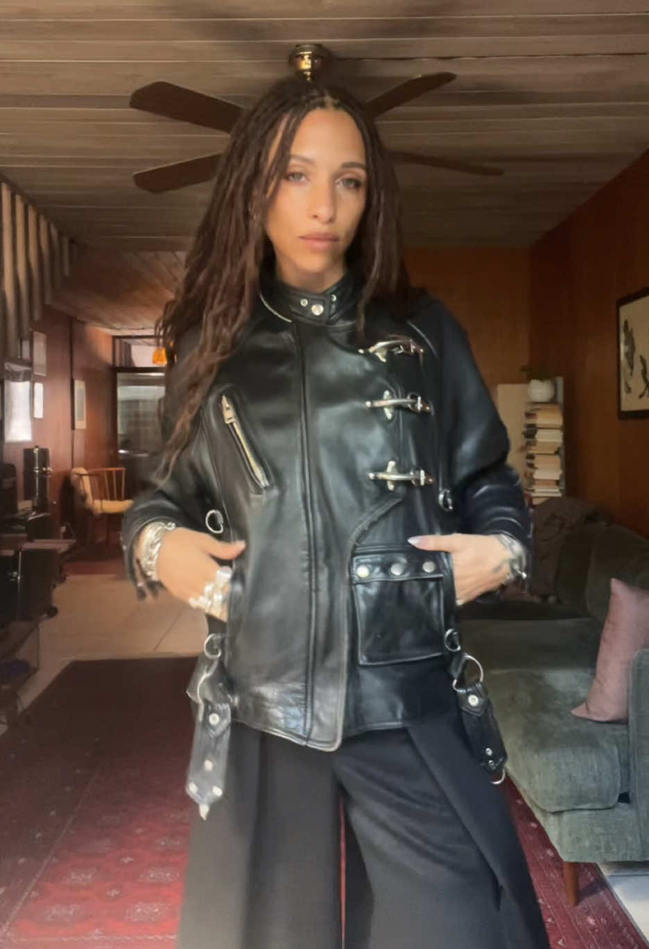 JACKET: vintage flight jacket! As I’ve said, my style is quite crow-ish (or perhaps “raven-esque”) in the sense that I wear lots of black and am attracted to anything shiny (I also hold grudges on behalf of those I love, enjoy eating seeds, have an impressive handful of human vocabulary words and often scream to communicate!) 