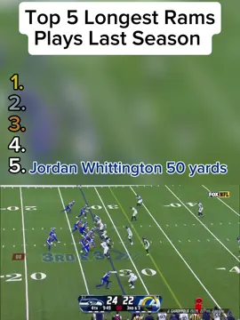 Top 5 Longest Rams Plays Last Season #sports #nfl #football #rams #losangelesrams 