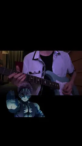 Kimetsu No Yaiba Mugen Train OST - Akaza Theme (guitar cover) #guitartok #demonslayer #fyp #cover #anime 