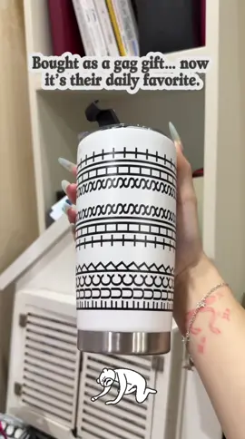 “He bought it as a gag gift… now it’s her favorite mug.” “From joke → everyday essential.” #tumbler #hiddenmessage #fuckthisshit #gaggift #giftforcoworker  