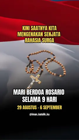 Kini saatnya kita mengenakan Rosario dan mendaraskan 9 hari berturut turut untuk Indonesia. #katolik #doa #indonesia🇮🇩 #rosario 