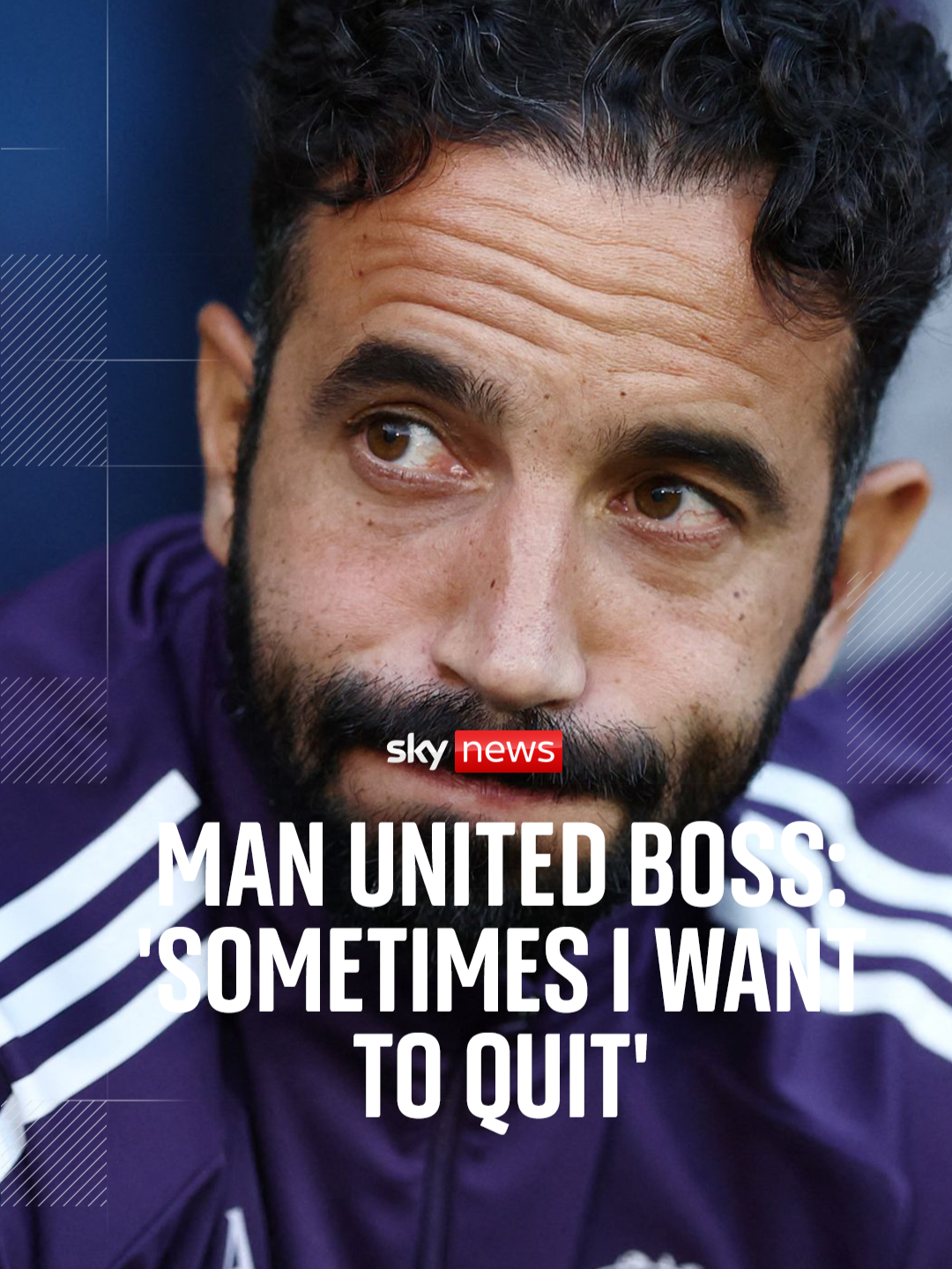 Speaking to the media ahead of the Premier League game against Burnley, Manchester United boss Ruben Amorim has said 'sometimes I want to quit' - but added 'sometimes I want to be here for 20 years' #manchesterunited #rubenamorim #PremierLeague