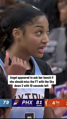 Chicago ended up losing to Phoenix 83-79.  #WNBA #womensbasketball #angelreese #chicagosky 