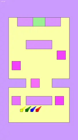 Square Race, wich Color Win?#squarerace #racesquare #satisfying #racetrack 